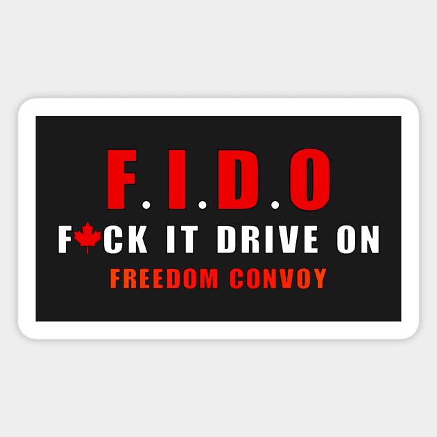 FIDO Canada Freedom Convoy Magnet by Calico Devil